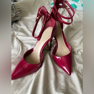 ALDO Fushia Heels with zip up